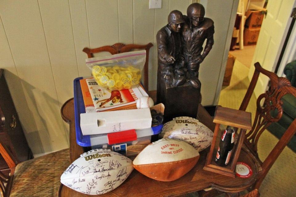 Here are sports memorabilia and personal items belonging to iconic Tennessee coach and player Johnny Majors. They are available in an estate auction.