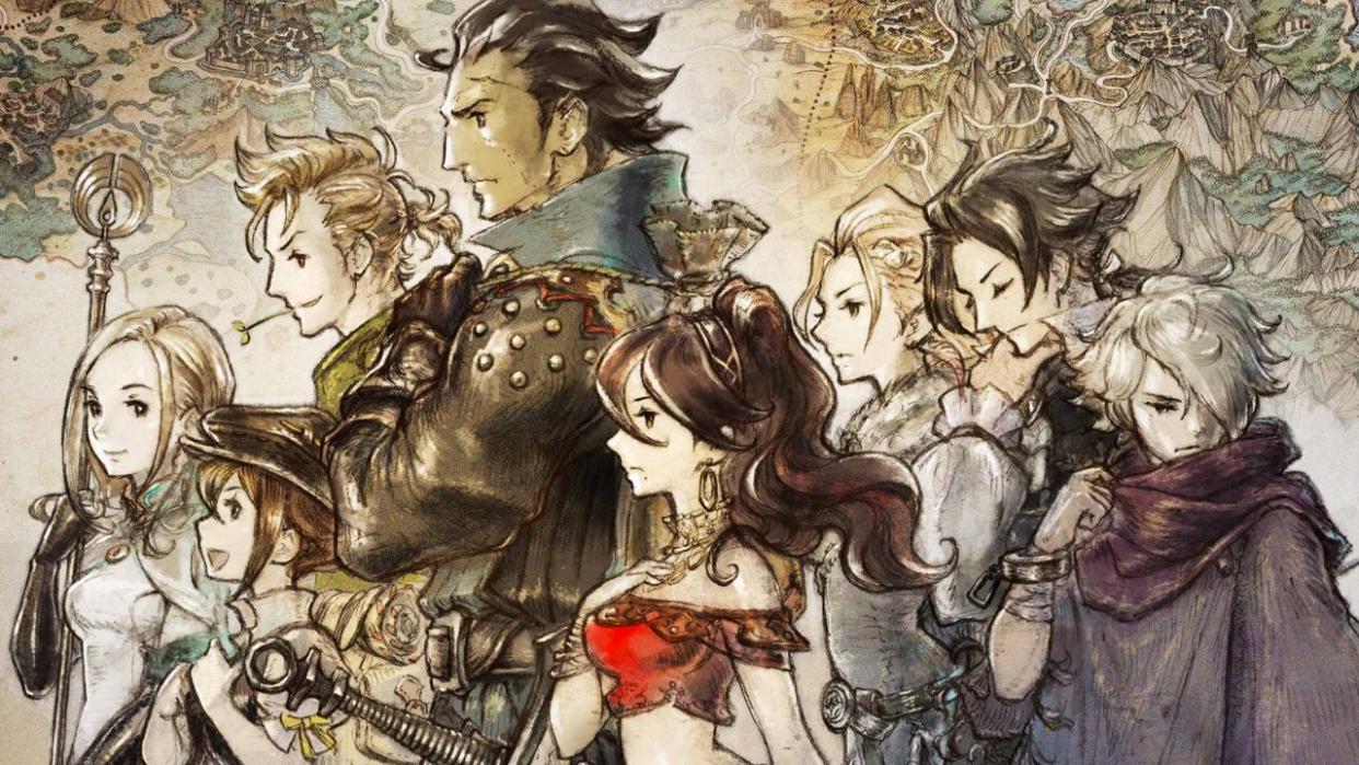  Octopath Traveler key art. 