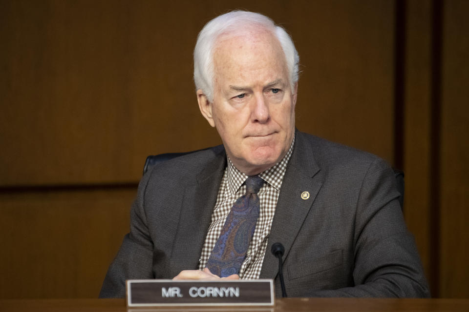 UNITED STATES - March 23: Sen. John Cornyn, R-Texas, attends the Senate Judiciary Committee hearing on 