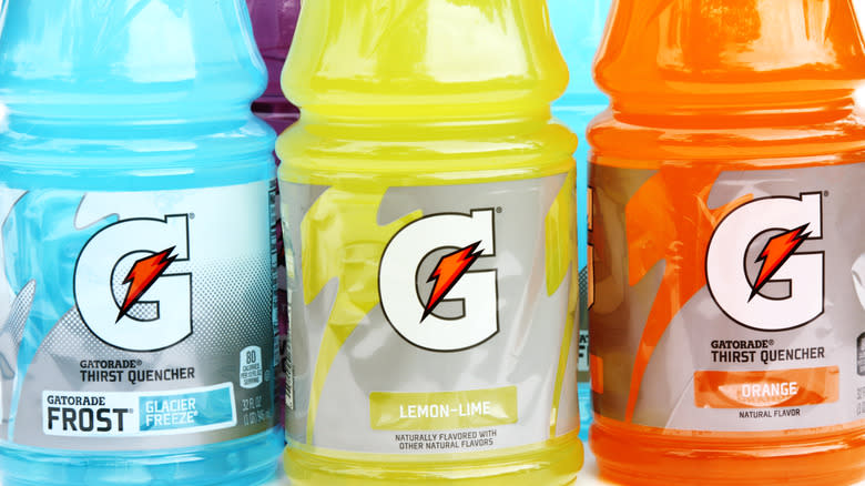 bottles of gatorade