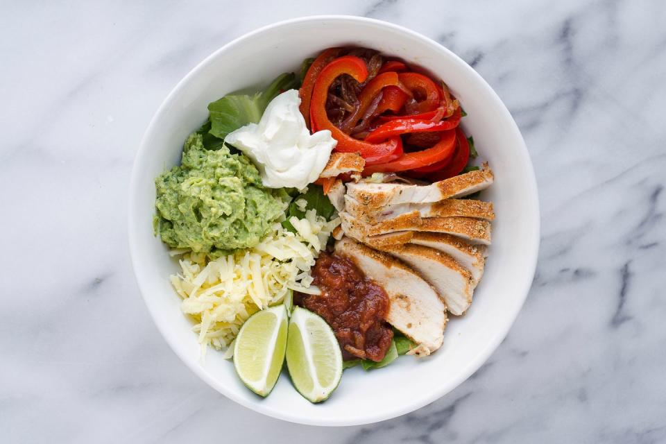 Chicken Fajita Salad Bowls