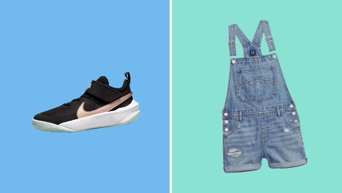 Shop at Nike, Gap Kids, Hanna Andersson and more to save on kids clothing right now.