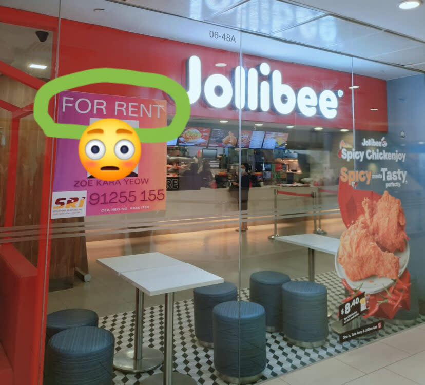 Jollibee - lucky plaza for rent