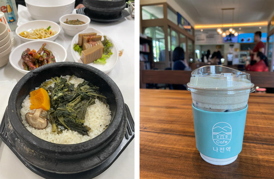 Gondre can be enjoyed over rice or try it in a latte at Cafe Najeon Station. (Photo: Lim Yian Lu)