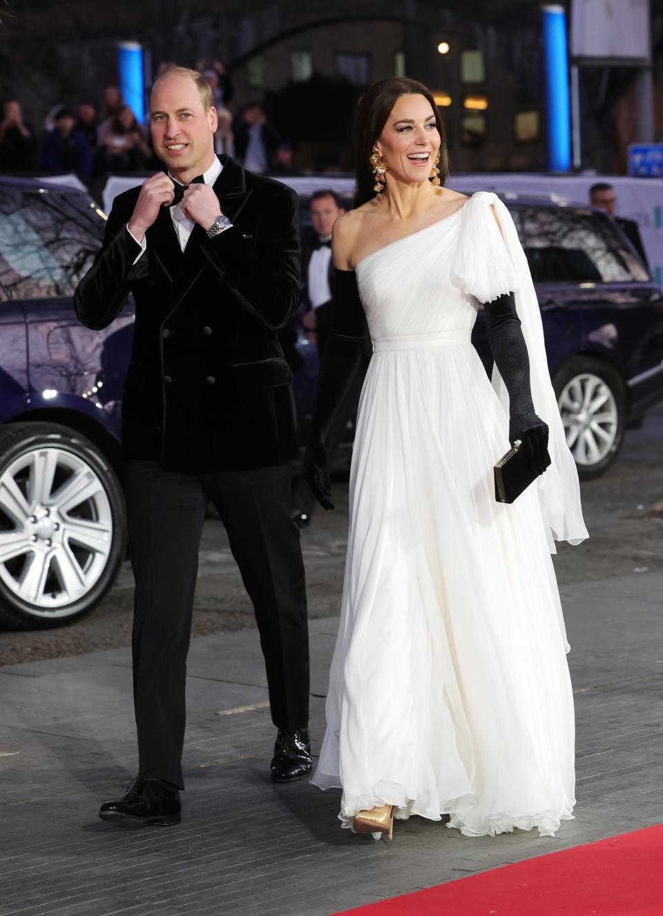 Kate Middleton Prince William arrive at London BAFTAs