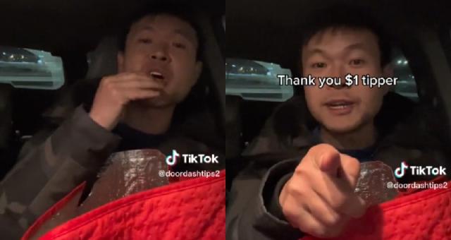 DoorDash driver eats a customer's order on TikTok after getting a