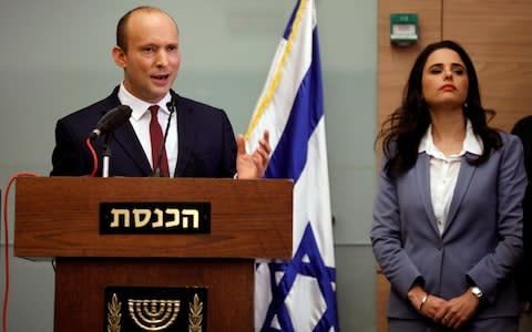 Naftali Bennett, leader of Jewish Home, said he would not bring down the government - Credit: REUTERS/Amir Cohen