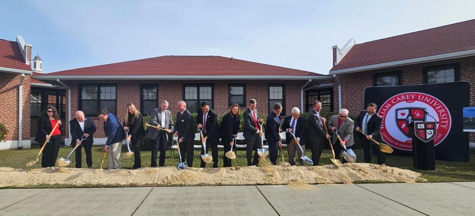 William Carey University broke ground Tuesday on its $20 million Institute of Primary Care, which will help train doctors to go into the field, with the hopes the new doctors will choose to work in unserved communities in Mississippi.
