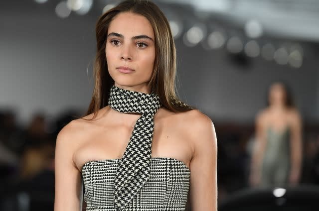 Houndstooth patterns took center stage in the Ralph Lauren Fall 2017 collection