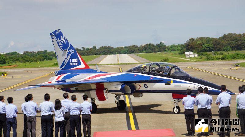 ▲勇鷹高教機原型機2020年6月10日舉行首飛典禮。（圖／記者呂炯昌攝）