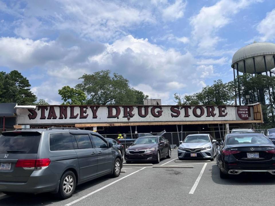 The Stanley Drug Store sign was unearthed recently when a former Dollar General store at 7th Street and Pecan Avenue underwent renovations.
