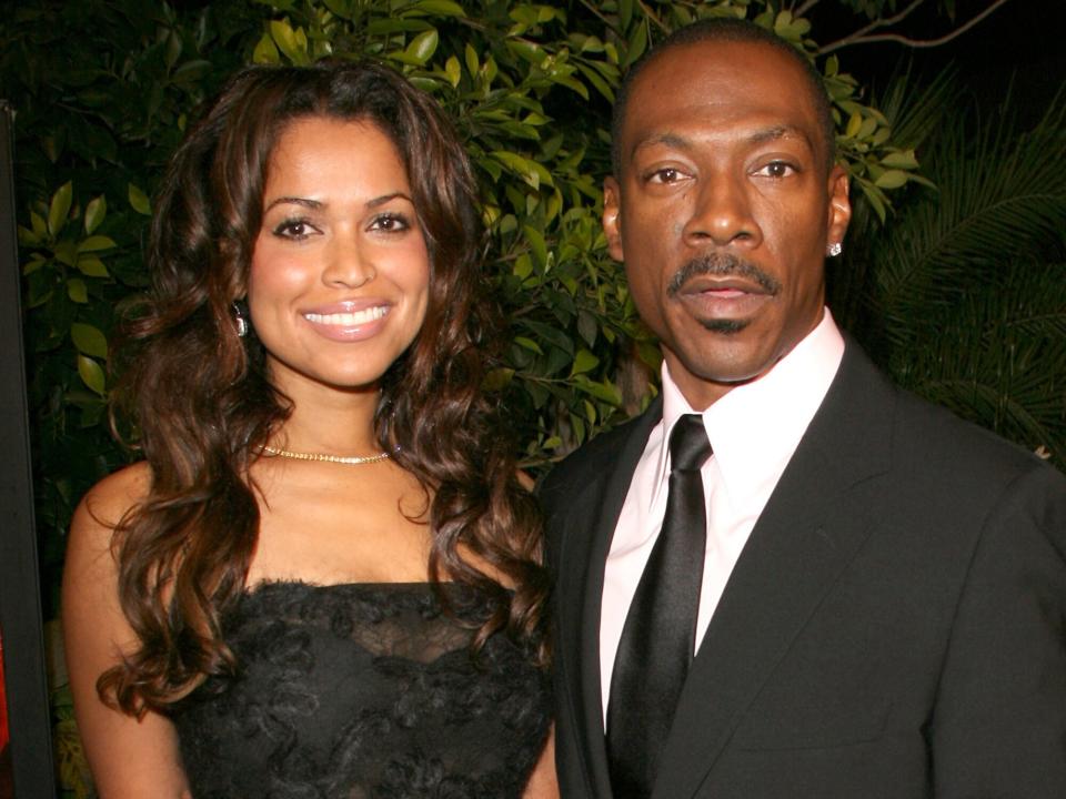 Tracey Edmonds and Eddie Murphy during "Dreamgirls" Los Angeles Premiere - Arrivals at Wilshire Theatre in Beverly Hills, California, United States