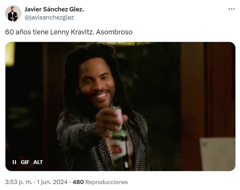 El show de Lenny Kravitz despertó un sinfín de memes en redes sociales (Foto: X)