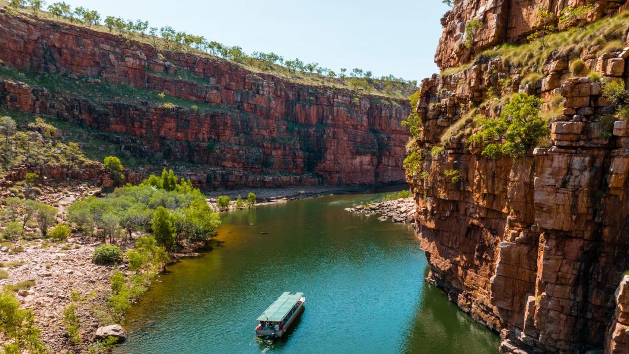 chamberlain river gorge cruise at el questro the kimberley western australia