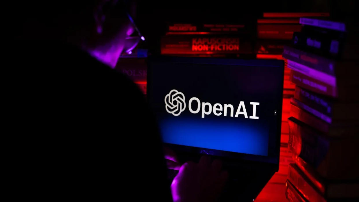 A man was seen using the OpenAI artificial intelligence chat site ChatGPT