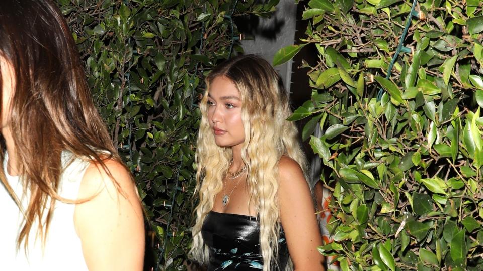 gigi hadid girls night with kendall jenner hailey bieber