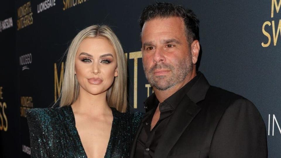 LOS ANGELES, CALIFORNIA – JULY 19: (L-R) Lala Kent and Randall Emmett attend the Los Angeles special screening of Lionsgate’s “Midnight in the Switchgrass” at Regal LA Live on July 19, 2021 in Los Angeles, California. (Photo by Kevin Winter/Getty Images)