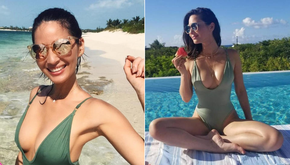 <p>Schauspielerin Olivia Munn dagegen war schon immer ein Männerschwarm – und feiert sich auf den karibischen Turks- und Caicosinseln derzeit mit ihren Freundinnen in ihren 37. Geburtstag. (Bilder: Instagram/oliviamunn) </p>