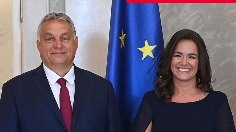 Orbán junto a Novák