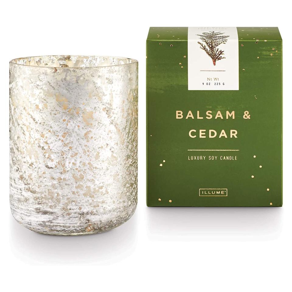 15) Noble Holiday Collection Balsam & Cedar Candle