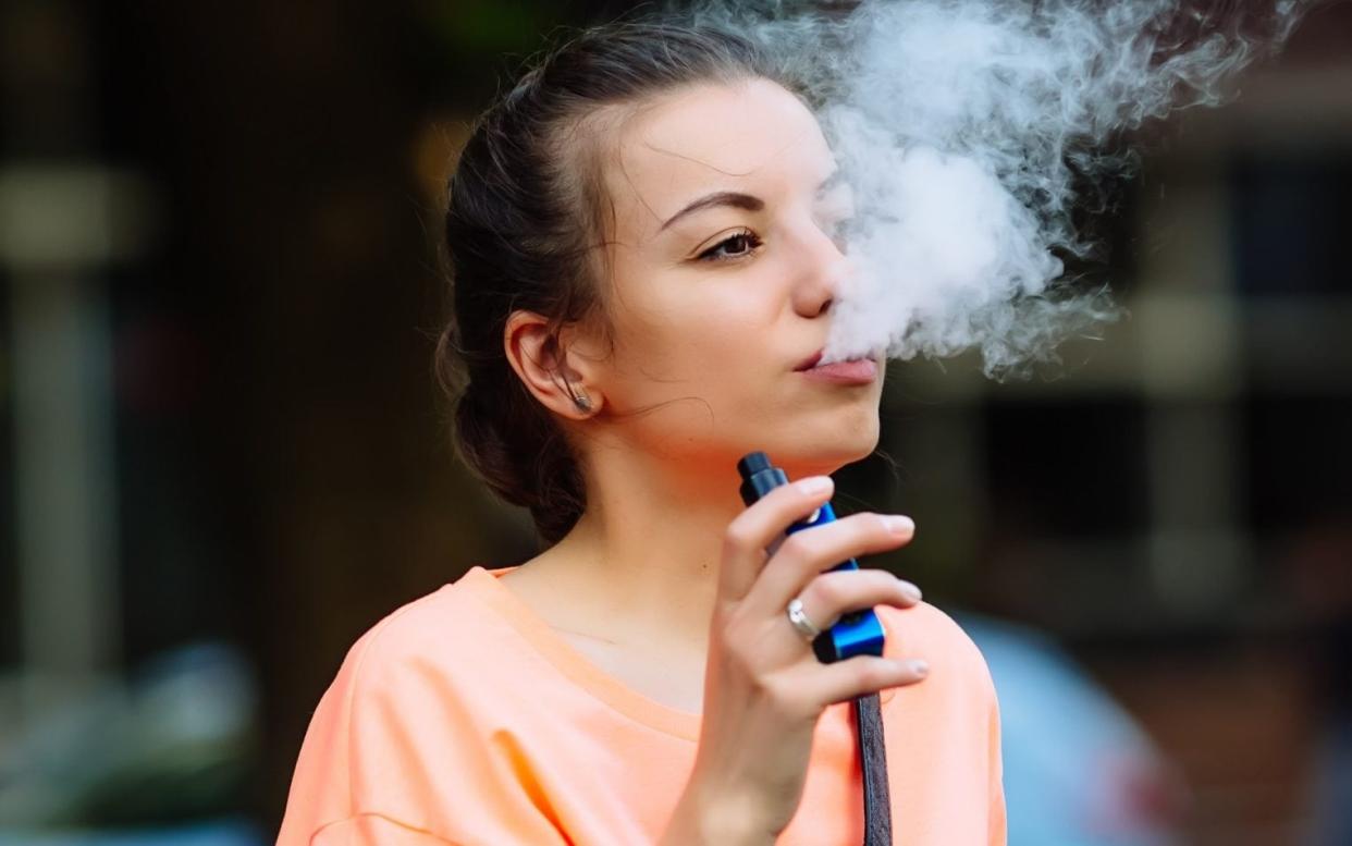 Young people who vaped or smoked, or both, were 2.6 to nine times more likely to receive Covid-19 tests than non-users - Getty Images/Getty Images