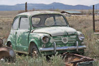 <p>In 1958 Fiat started exporting its rear-engined 600 to the US. Slightly bigger than the 500, which arrived Stateside a year earlier, it was powered by a 633cc water-cooled engine, which gave the car a top speed of 62mph. It sold surprisingly well, with buyers appreciating its frugal fuel economy.</p><p>But elsewhere it sold far better. Production took place in six different countries worldwide, and by the time the last one rolled off the line in former Yugoslavia in 1985, it had notched up an impressive 4,921,626 sales. Another car from <strong>Ernest Auto Wrecking</strong>.</p>