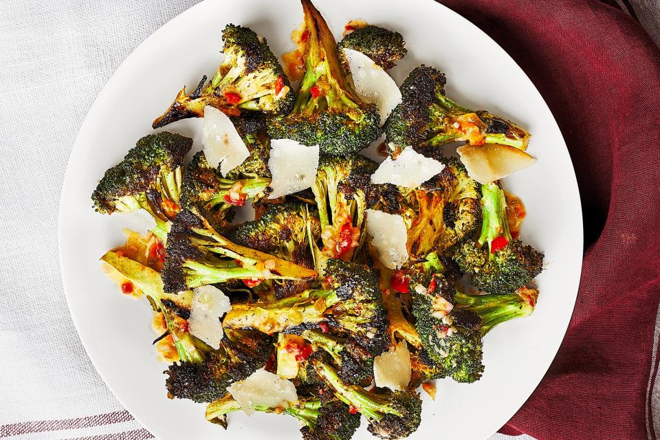 Roasted Broccoli with Pickled Pepper Vinaigrette