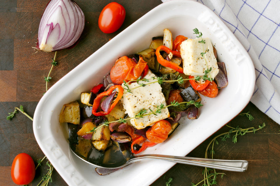 Roasted veg and feta (Andrew Bowden-Smith)