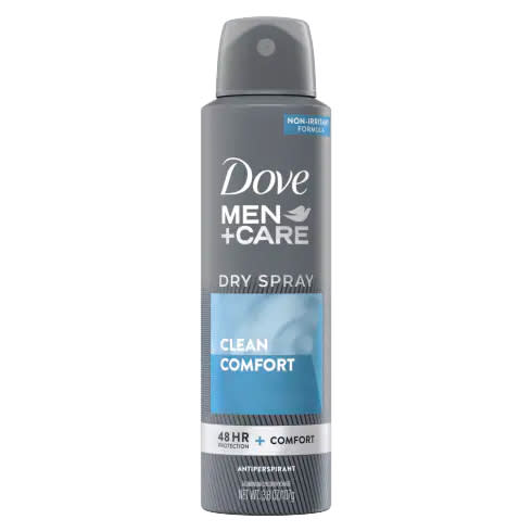 Dove Men + Care Clean Comfort Spray Deodorant Antiperspirant; best spray deodorant, spray deodorants