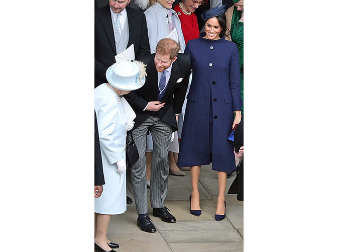 And Meghan Fell Back on a Roomy (but Regal) Overcoat