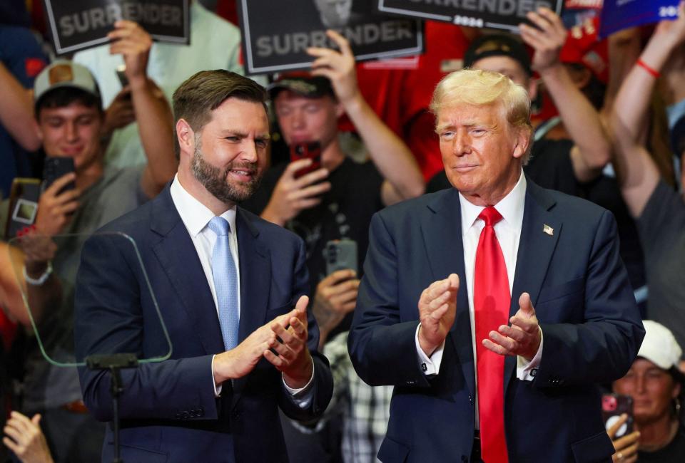 Donald Trump's campaign rally in Grand Rapids, Michigan