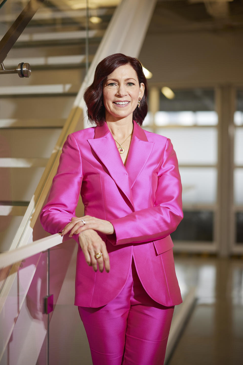 Carrie Preston poses for a portrait to promote her series "Elsbeth" on Wednesday, Feb. 28, 2024, in New York. (Photo by Matt Licari/Invision/AP)