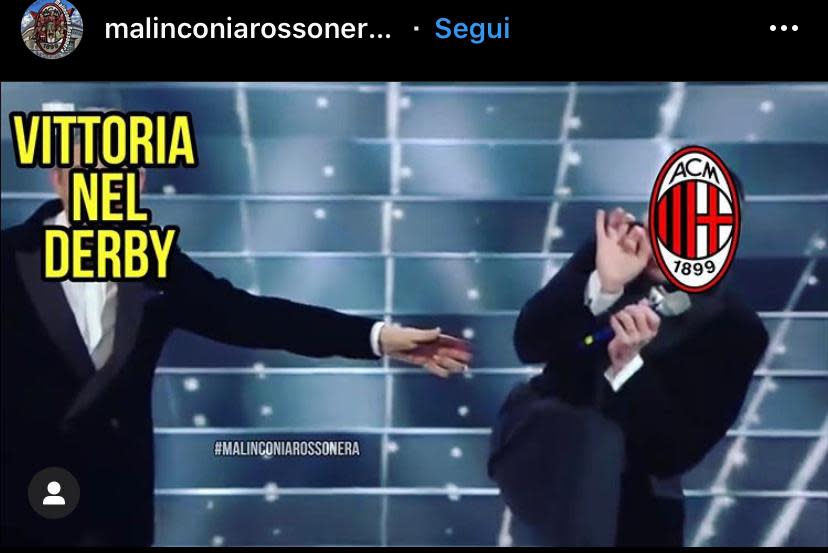 L'Inter ribalta il derby nel secondo tempo e non solo vince 4-2 al triplice fischio, ma spopola anche sui social. Ecco i migliori meme e gli sfottò su Instagram, Facebook e Twitter.