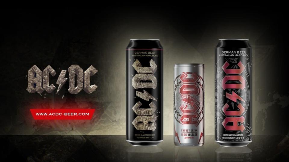 <p>"German Beer" trifft "Australian Hardrock" lautete das Motto, unter dem Karlsberg 2012 sein AC/DC-Bier auf den Markt brachte. Inzwischen erweiterten die Hardrocker im Zusammenarbeit mit weiteren Herstellern ihr Sortiment um Wein und Tequila. (Bild: Karlsberg)</p> 