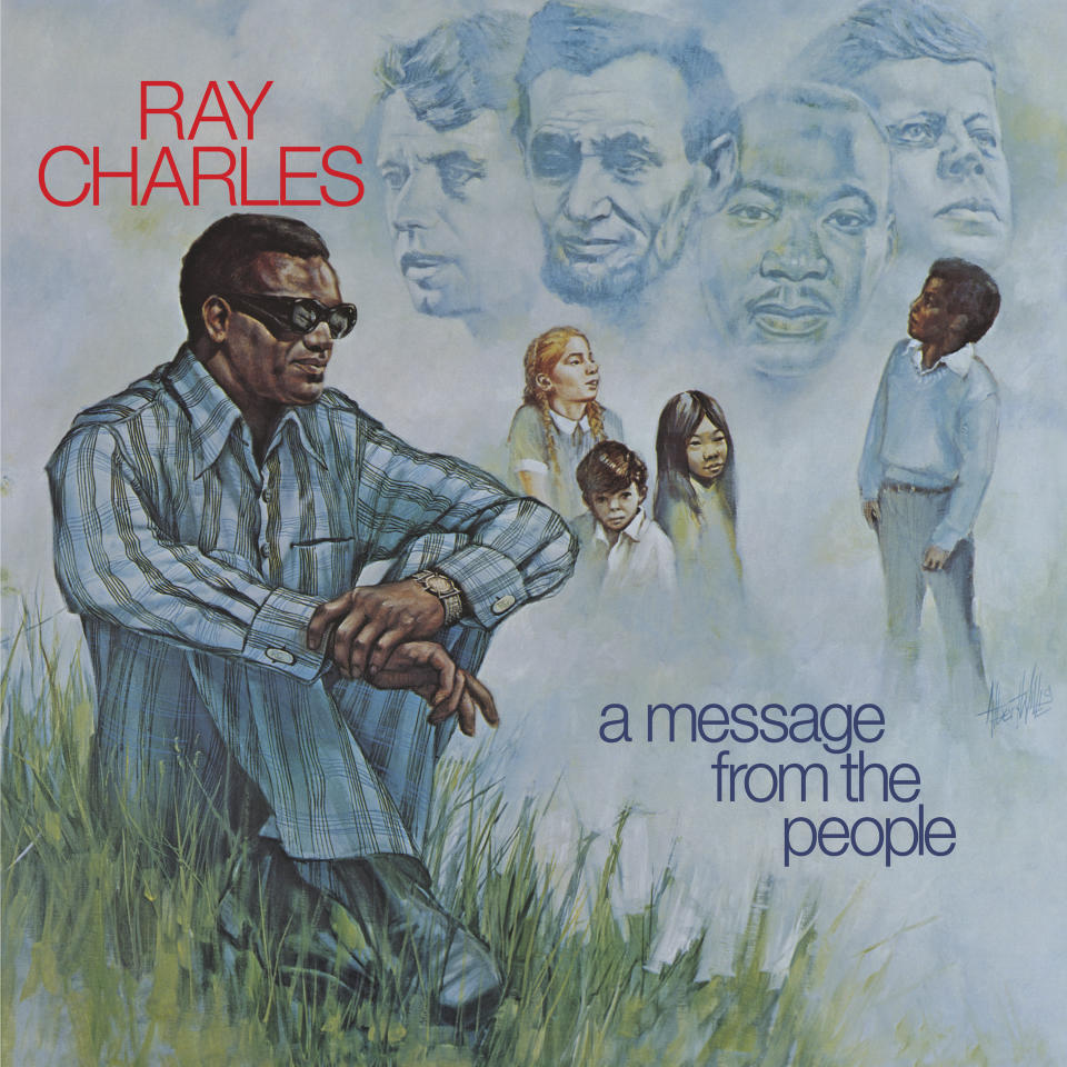 En esta imagen proporcionada por Tangerine Records el arte del álbum "A Message from the People" de Ray Charles. (Tangerine Records via AP)