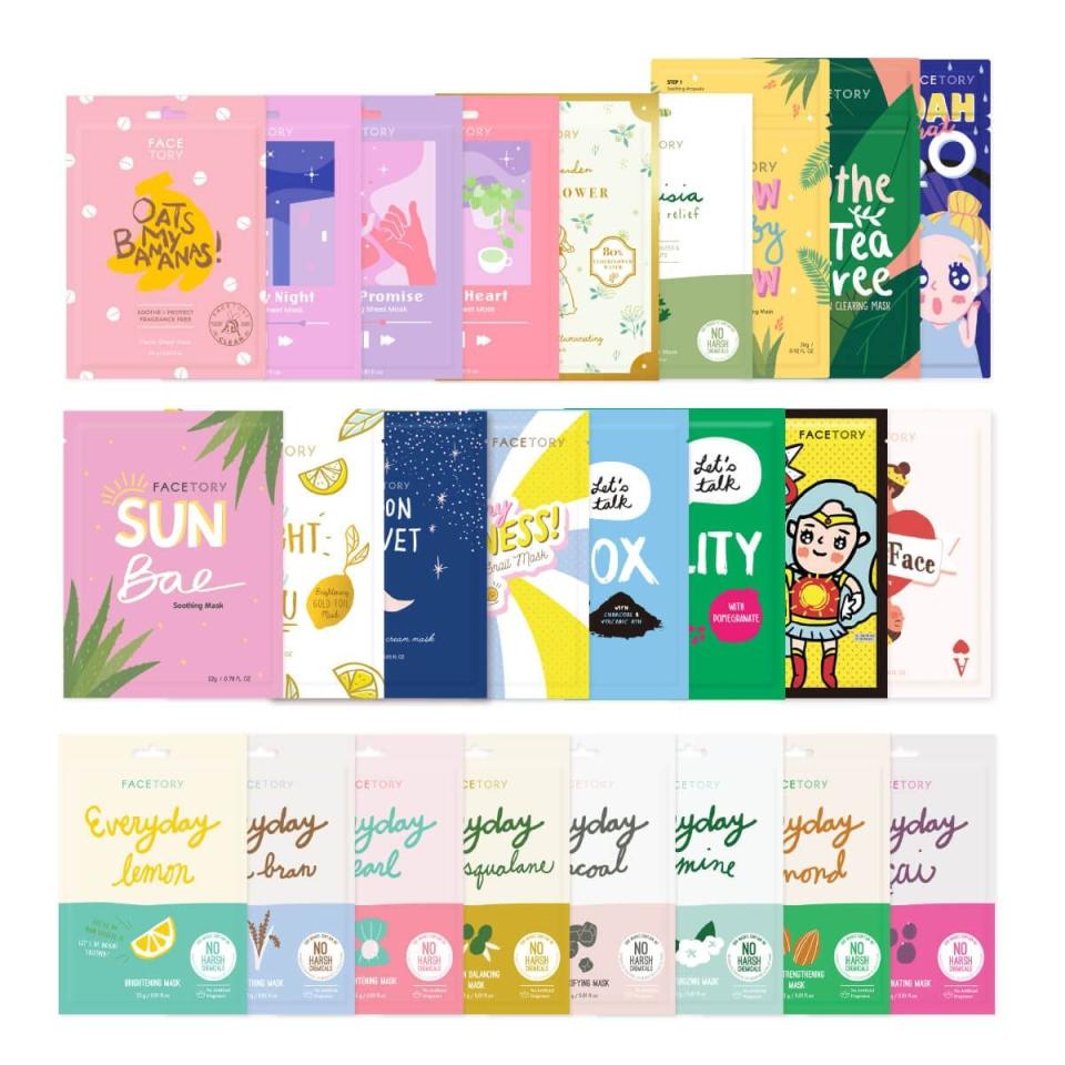 Facetory 25 Sheet Mask Collection