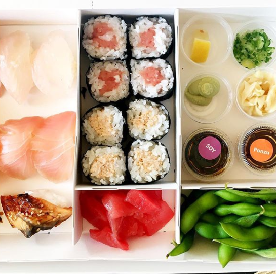 The actress is all about sushi and healthy treats. Photo: Instagram