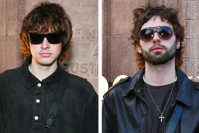 Liam Gallagher&#x002019;s sons Lennon and Gene channel their famous father&#x002019;s style at Mulberry bash in London (Dave Benett)