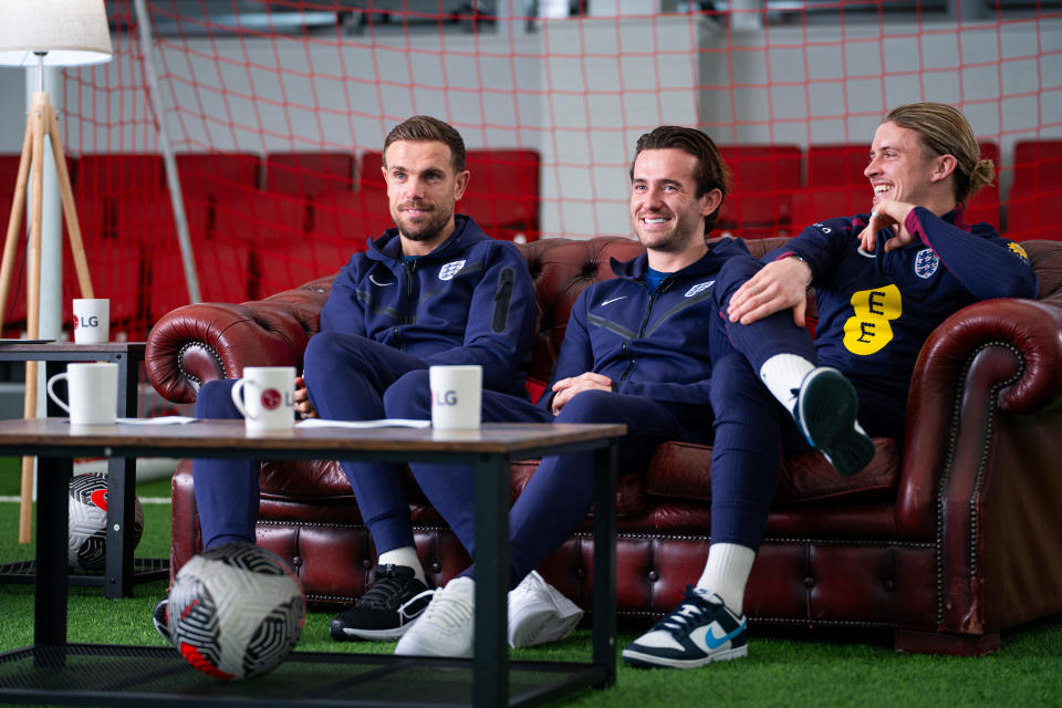 Henderson, 33, was speaking alongside Ben Chilwell and Conor Gallagher at St. George's Park 