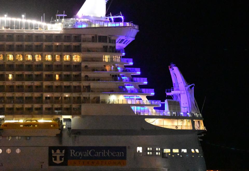 This is Royal Caribbean's Allure of the Seas, among the largest passenger ships in the world. Bigger and more luxurious ships are on their way.