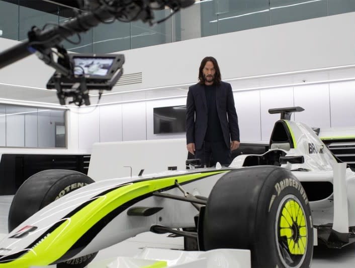 Disney+ documentary 'Brawn: The Impossible Formula 1 Story,' fronted by Keanu Reeves.