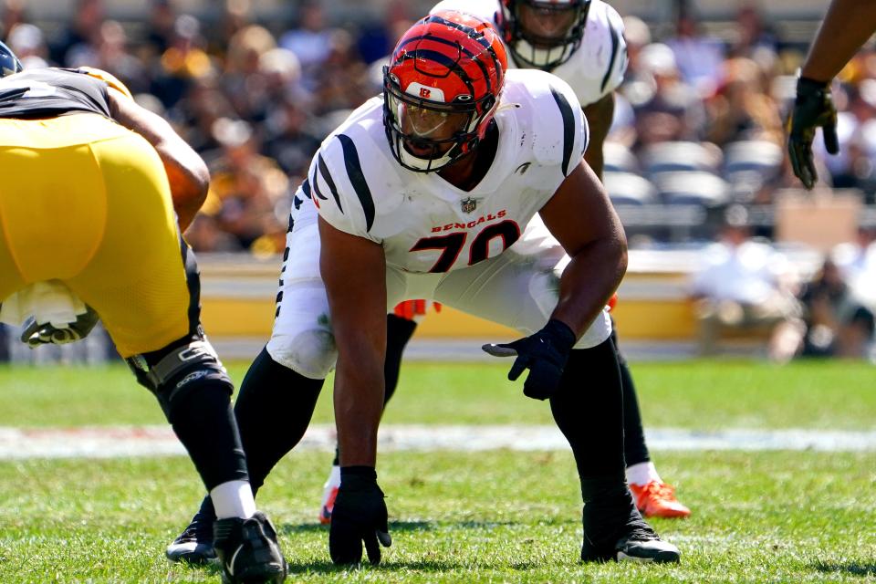 Cincinnati Bengals guard Jackson Carman