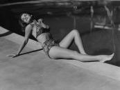 Not originally published in LIFE. Linda Christian in 1945. (Bob Landry—Time & Life Pictures/Getty Images) <br> <br> <a href="http://life.time.com/culture/linda-christian-the-first-bond-girl-photos/#1" rel="nofollow noopener" target="_blank" data-ylk="slk:Click here to see the full collection at LIFE.com;elm:context_link;itc:0;sec:content-canvas" class="link ">Click here to see the full collection at LIFE.com</a>