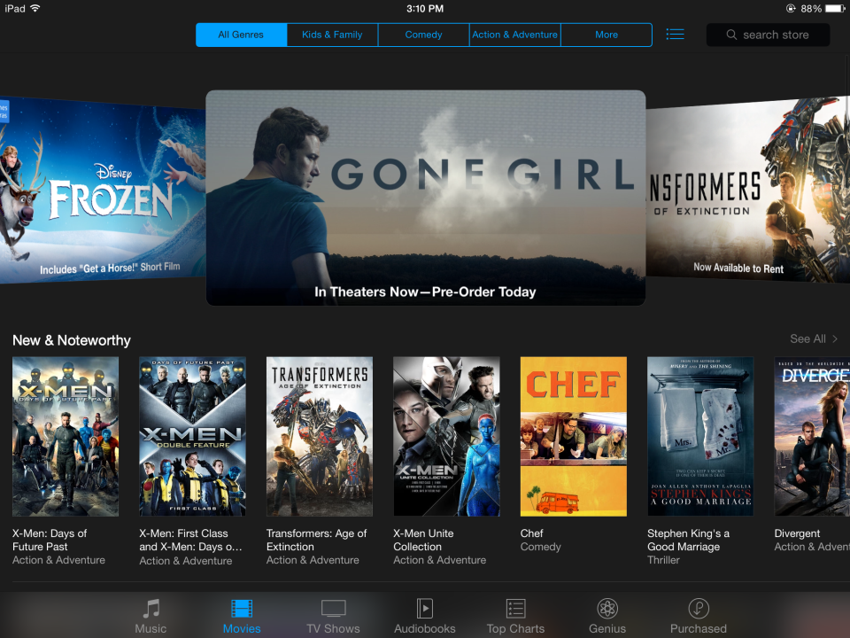 itunes movie store