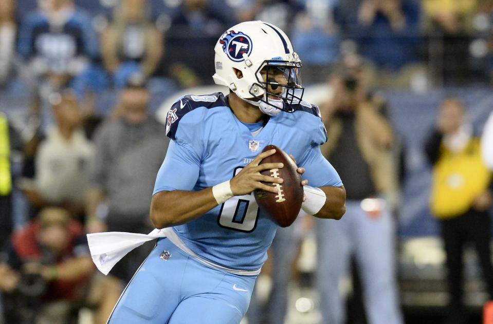 Marcus Mariota was great on Thursday as the Tennessee Titans evened their record at 4-4. (AP)