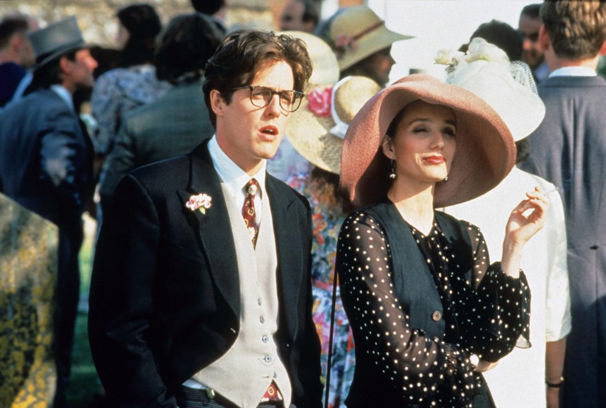 Hugh Grant in Four Weddings (Credit: Working Title)