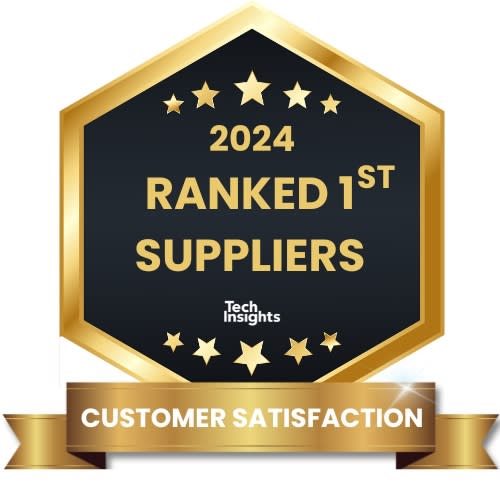 TechInsights' Customer Satisfaction Survey Ranked 1st Suppliers logo