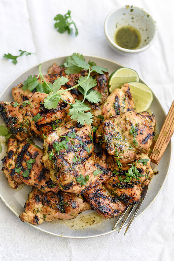 <strong>Get the <a href="http://www.foodiecrush.com/cilantro-lime-grilled-chicken/" target="_blank">Cilantro Lime Grilled Chicken recipe</a> from Foodie Crush</strong>