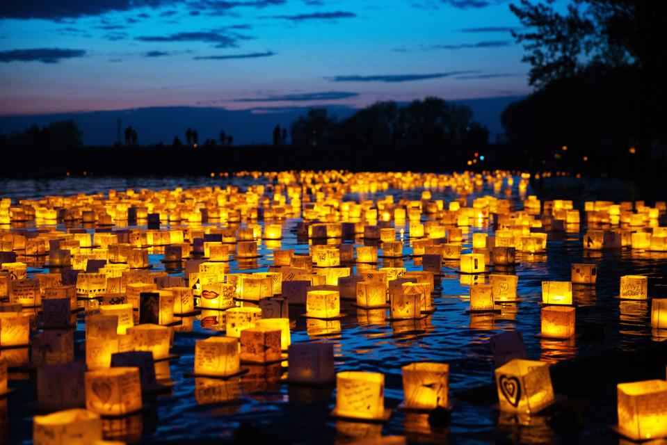 Design and launch your paper creations at the Water Lantern Festival on Aug. 10.