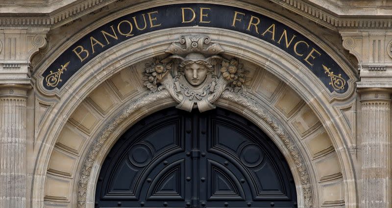 FILE PHOTO: Facade of the Bank of France "Banque de France" headquarters in Paris